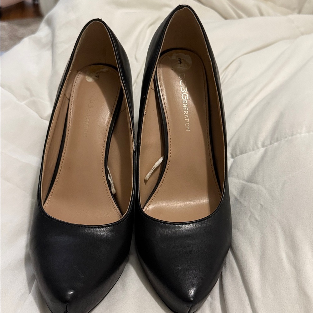 BCBGeneration Black Platform Heels